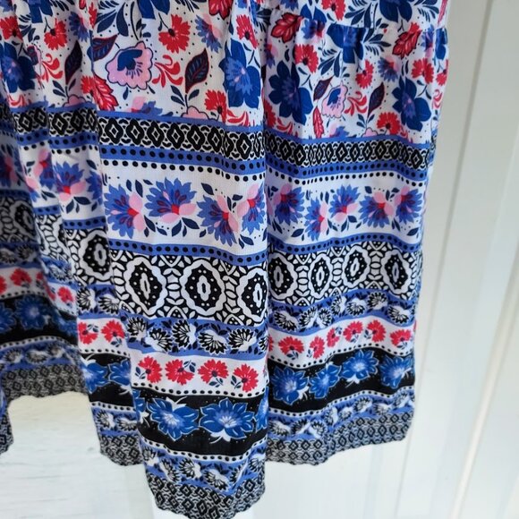 Talbots sleeveless Summer Maxi dress size 12P Rayon-Soft Comfy Swingy Material - Picture 5 of 7